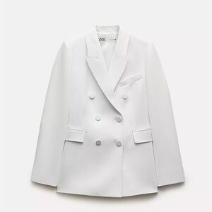 Zara Collection Women's White Blazer